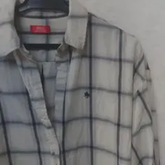 POLO チェック柄 長袖シャツ Lサイズ