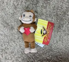 おさるのジョージ ぬいぐるみ マスコット　スペシャルTHANKS　ハートのサムネイル