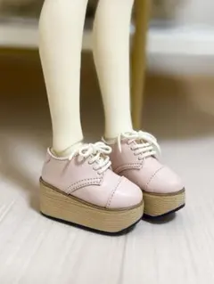 LEEKE製 SDサイズ BJD ドール用ピンクプラットフォームシューズ