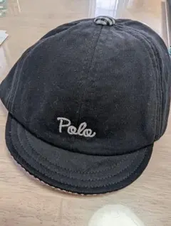 Polo Baby ベビー帽子 黒　46cm