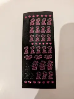 平成レトロシール ぷっくりスヌーピーシール ピンク SNOOPY ハート 肉球