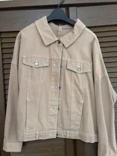 ベージュ コットンジャケット Mサイズ