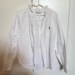 U.S.POLO ASSN. フリル付き長袖シャツ