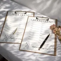 【芳名帳Ａ】ペーパーアイテム　結婚式　結婚式準備　芳名帳　結婚式diy