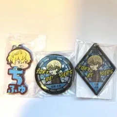 松野千冬　グリッター缶バッジ　キーホルダー　VETCOLO