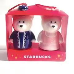 【未使用】STARBUCKS クマのオーナメントセットクリスマス　スタ〜バックス