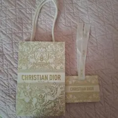 CHRISTIAN DIOR ショップ袋 ゴールド