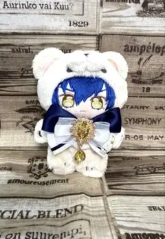 いつぬい　リボン　ぬい服　ネイビー　ホワイト　イエローのサムネイル
