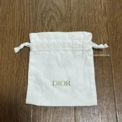 Dior ホワイト キャンバス ポーチ　 巾着のサムネイル