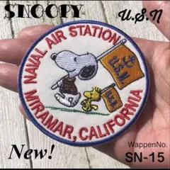 最後の1枚♡ US.フラッグ⚡スヌーピー۞ワッペン　カルフォルニア　SNOOPY