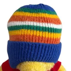 カラフルストライプニット帽