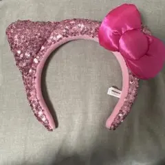 ユニバ　キティちゃんカチューシャピンク