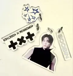 TXTスビンDIYキーリングパーツのみ4点セット