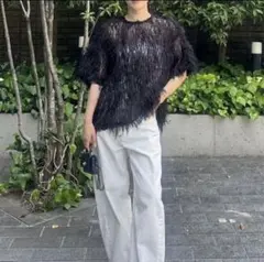 シーニュ cygne 25SS Moni フェザートップス カットソー 半袖 - メルカリ