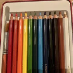 ほぼ新品　筆なし　uni WATER COLOR 水彩色鉛筆 12色