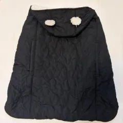 ベビー用 星柄防寒ケープ 抱っこ紐カバー ブラックのサムネイル