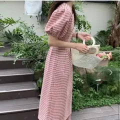 ロングワンピース　韓国ファッション