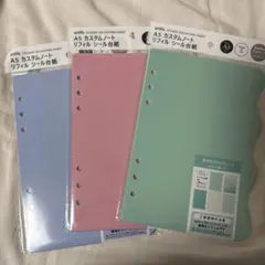 R*様 A5 カスタムノート　リフィル　シール台紙