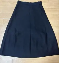 ユニクロ　ウォッシャブルミラノリブスカート【L】