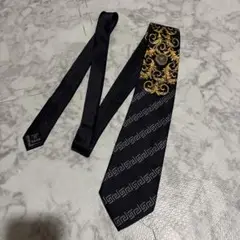 VERSACE エレガント ネクタイ 黒金