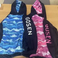 GOSEN 迷彩柄 フード付きウェア
