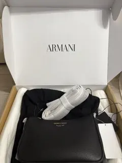 【値下げ】EMPORIO ARMANI ブラックショルダーバッグ