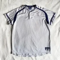 SSK メッシュ 半袖野球シャツ グレー/ネイビー 練習用 トレーニング用