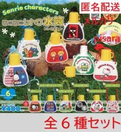 サンリオキャラクターズ　ミニミニレトロ水筒コレクション　全6種　ガチャ