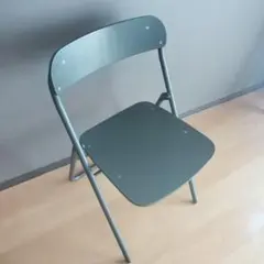 折りたたみチェア グレー シンプル