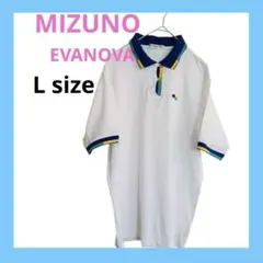 MIZUNO/EVANOVA GOLF半袖ポロシャツLサイズ/ホワイトレディース