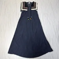 FUMIE=TANAKA big sailor onepiece ネイビー 1のサムネイル