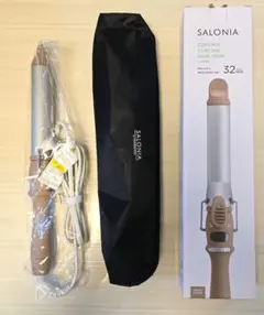 SALONIA セラミックカールヘアアイロン 32mm SL-008BE