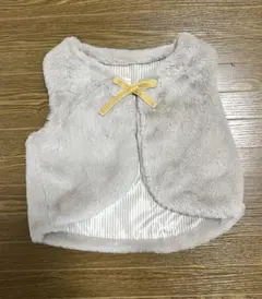 ベビーベスト 90cm ベージュ フリース