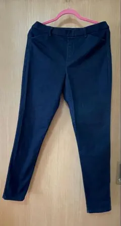 ユニクロ ヒートテック 青 XL ウルトラストレッチデニムレギンスパンツ