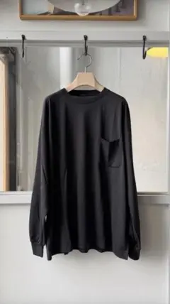 COMOLI コモリ 26SS サマーウール 長袖Tシャツ チャコール 3のサムネイル