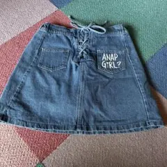 ANAP GIRL デニムレースアップスカートパンツのサムネイル