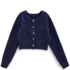 GRL ラメカーディガン レディース トップス ネイビー