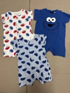 エイチアンドエム セサミストリート ロンパース 74cm