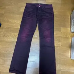 00s Xfrm スタッズフレアデニム W32 ジーンズ ダメージ クロスパッチ