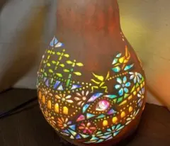 陶器製 球体ランプ 魚 花柄 透かし彫り 陶器製 球体ランプ 魚 花柄 透かし彫り - メルカリ