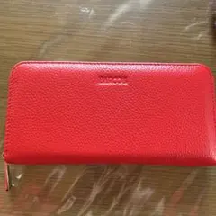 未使用品赤い長財布 BARCOS