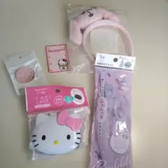 キティジュエルケース ワッペン カチューシャ スマホホルダーなど5点まとめて