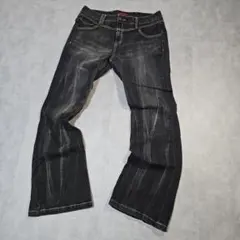 00s【archive】flare denim pants/Y2K/swag