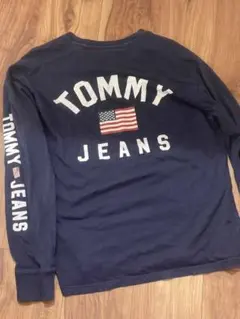TOMMY JEANS ネイビー ロングスリーブ Tシャツ S