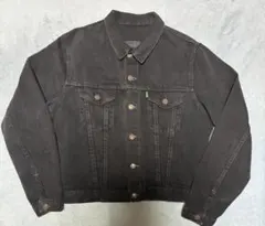 90s リーバイス後染めブラックデニムジャケット40 イングランド製　70505