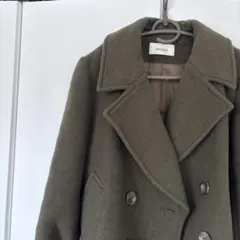 snidel オリーブ ダブルブレストコート