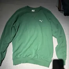 PUMA クルーネック スウェット グリーン