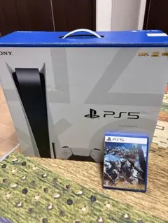 PS5 モンスターハンターワイルズ付きディスクドライブ搭載　美品 初期化済み！