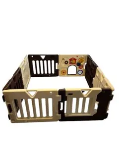 日本育児 ミュージカル　キッズランド　ベビーサークル　8枚　拡張　ゲート