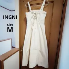 INGNI キナリ色 キャミソールワンピース ジャンパースカート
